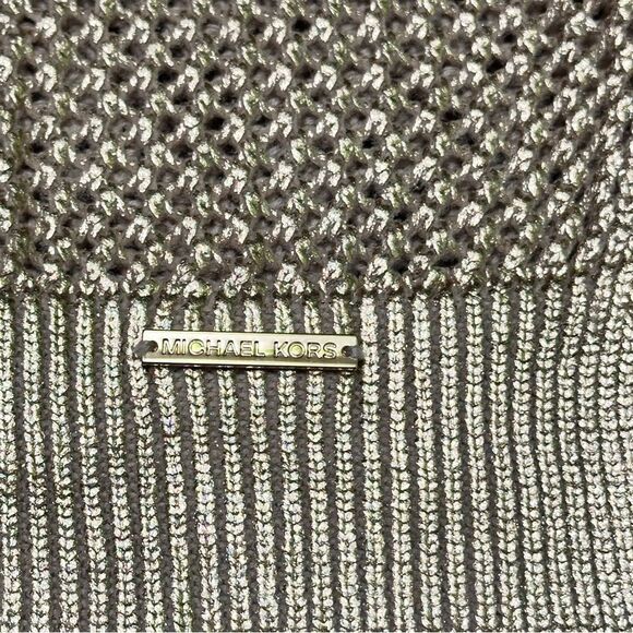 Michael Kors metallic Gold Shimmer knit sweater XS - Picture 13 of 13